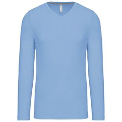 T-SHIRT A MANICHE LUNGHE CON SCOLLO AV DA UOMO