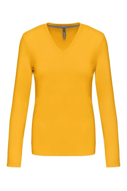 T-SHIRT MANICA LUNGA CON SCOLLO AV DONNA