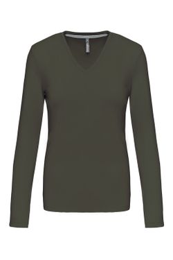 T-SHIRT MANICA LUNGA CON SCOLLO AV DONNA