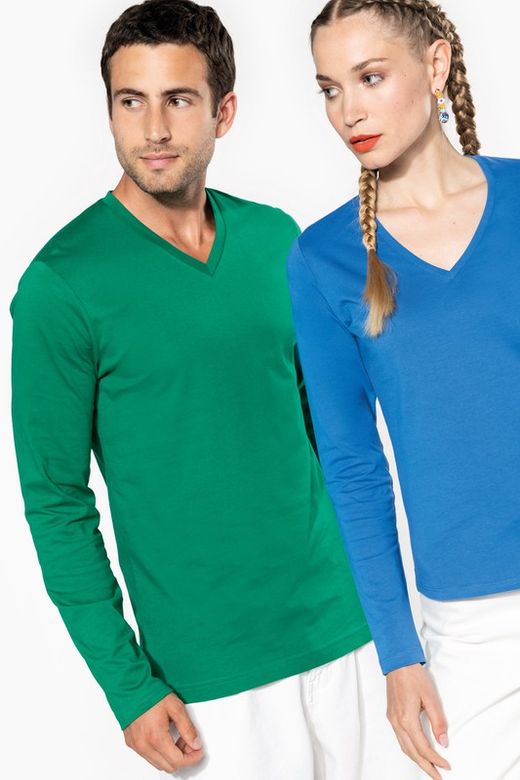 T-SHIRT MANICA LUNGA CON SCOLLO AV DONNA