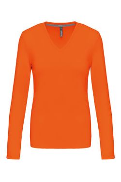 T-SHIRT MANICA LUNGA CON SCOLLO AV DONNA