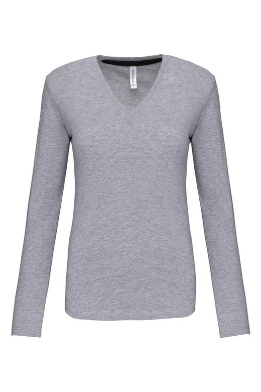 T-SHIRT MANICA LUNGA CON SCOLLO AV DONNA