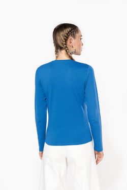 T-SHIRT MANICA LUNGA CON SCOLLO AV DONNA