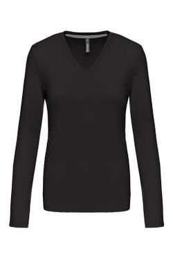 T-SHIRT MANICA LUNGA CON SCOLLO AV DONNA