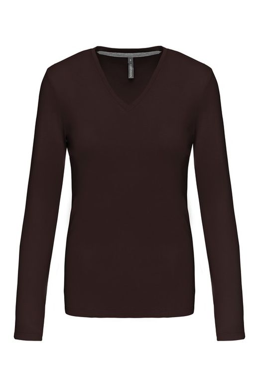 T-SHIRT MANICA LUNGA CON SCOLLO AV DONNA