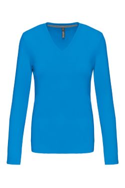 T-SHIRT MANICA LUNGA CON SCOLLO AV DONNA