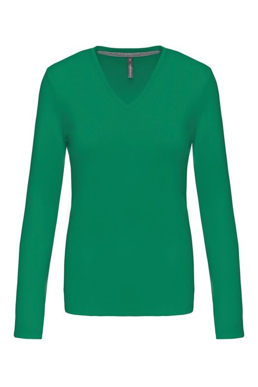 T-SHIRT MANICA LUNGA CON SCOLLO AV DONNA