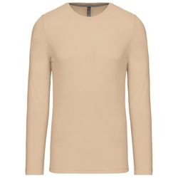 RONNDES HALS-T-SHIRT MIT LANGEM ÄRMEL