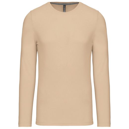 RONNDES HALS-T-SHIRT MIT LANGEM ÄRMEL