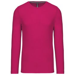 RONNDES HALS-T-SHIRT MIT LANGEM ÄRMEL