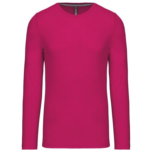 RONNDES HALS-T-SHIRT MIT LANGEM ÄRMEL