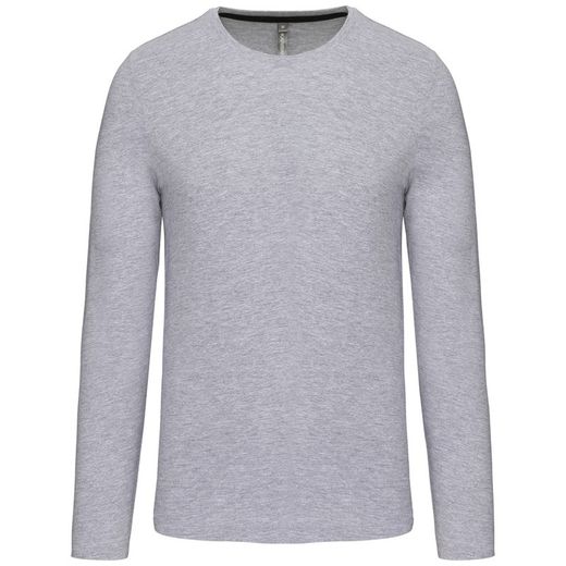 RONNDES HALS-T-SHIRT MIT LANGEM ÄRMEL