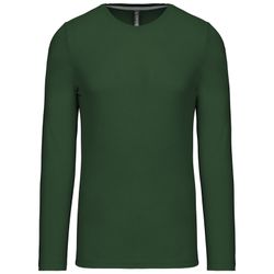 RONNDES HALS-T-SHIRT MIT LANGEM ÄRMEL