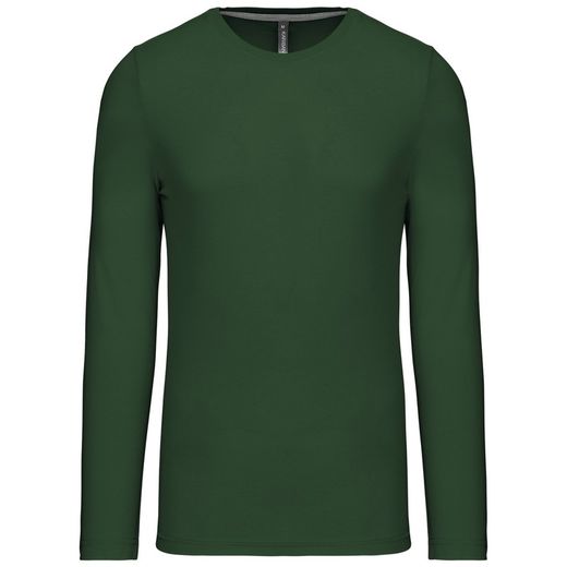 RONNDES HALS-T-SHIRT MIT LANGEM ÄRMEL