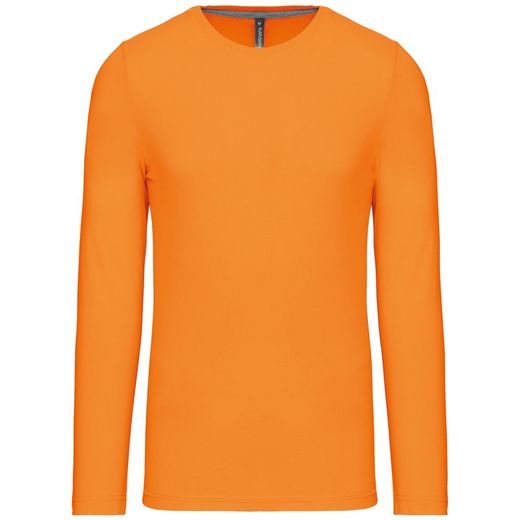 RONNDES HALS-T-SHIRT MIT LANGEM ÄRMEL