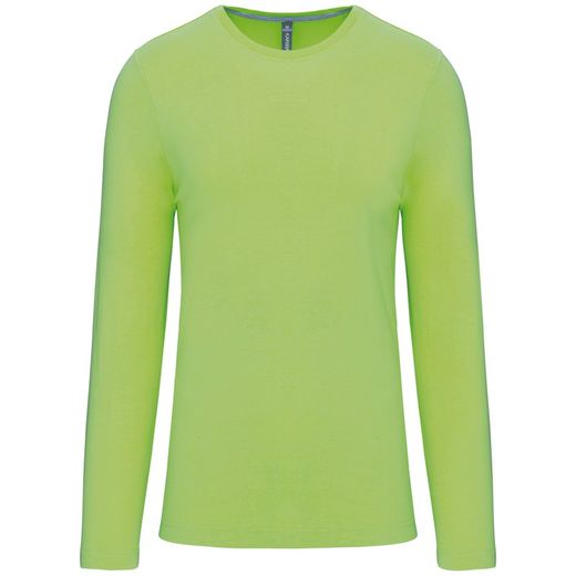 RONNDES HALS-T-SHIRT MIT LANGEM ÄRMEL