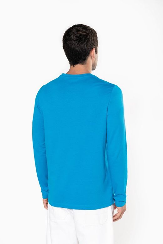 RONNDES HALS-T-SHIRT MIT LANGEM ÄRMEL
