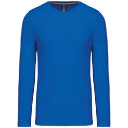 RONNDES HALS-T-SHIRT MIT LANGEM ÄRMEL