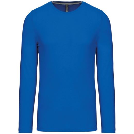 RONNDES HALS-T-SHIRT MIT LANGEM ÄRMEL