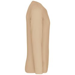 RONNDES HALS-T-SHIRT MIT LANGEM ÄRMEL
