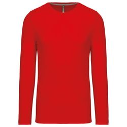 RONNDES HALS-T-SHIRT MIT LANGEM ÄRMEL