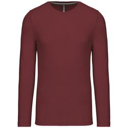 RONNDES HALS-T-SHIRT MIT LANGEM ÄRMEL