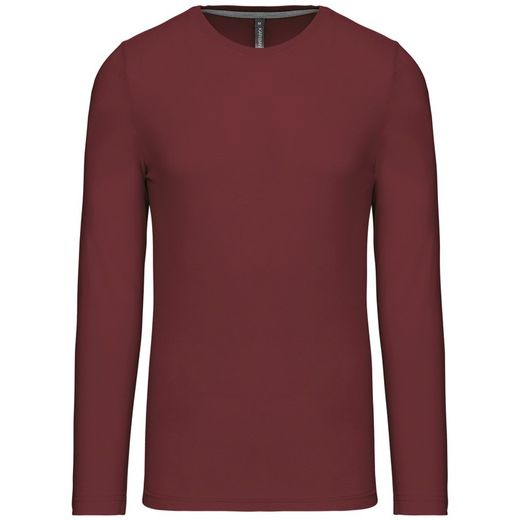 RONNDES HALS-T-SHIRT MIT LANGEM ÄRMEL