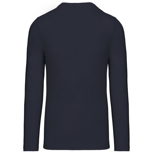 RONNDES HALS-T-SHIRT MIT LANGEM ÄRMEL