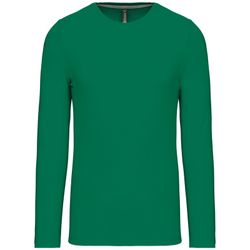 RONNDES HALS-T-SHIRT MIT LANGEM ÄRMEL
