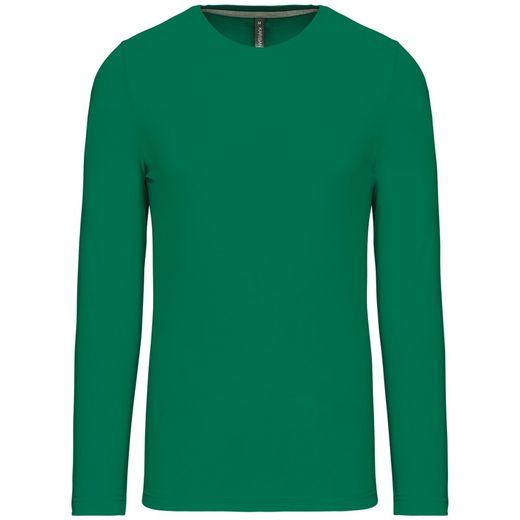 RONNDES HALS-T-SHIRT MIT LANGEM ÄRMEL