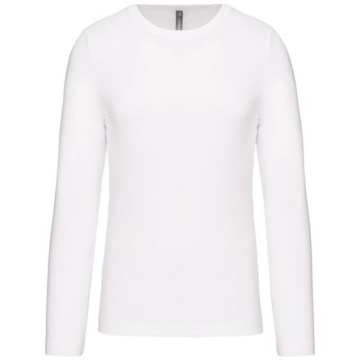 RONNDES HALS-T-SHIRT MIT LANGEM ÄRMEL