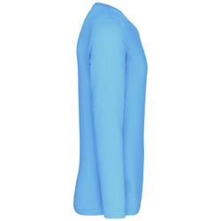 RONNDES HALS-T-SHIRT MIT LANGEM ÄRMEL