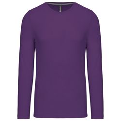 RONNDES HALS-T-SHIRT MIT LANGEM ÄRMEL