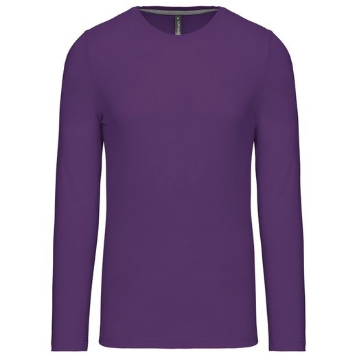 RONNDES HALS-T-SHIRT MIT LANGEM ÄRMEL