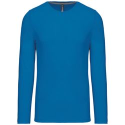 RONNDES HALS-T-SHIRT MIT LANGEM ÄRMEL