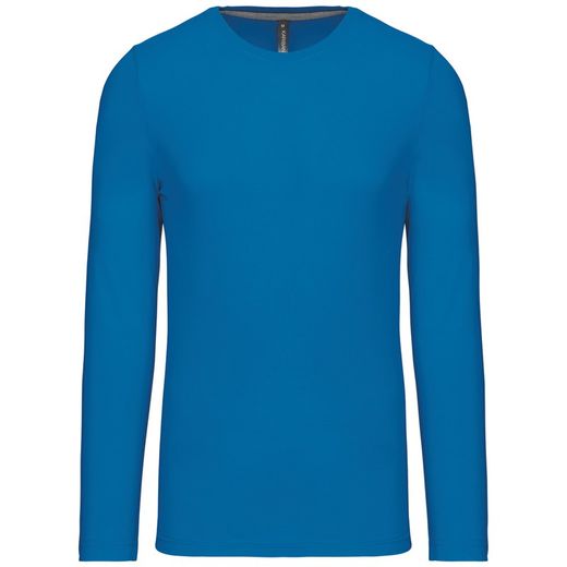 RONNDES HALS-T-SHIRT MIT LANGEM ÄRMEL