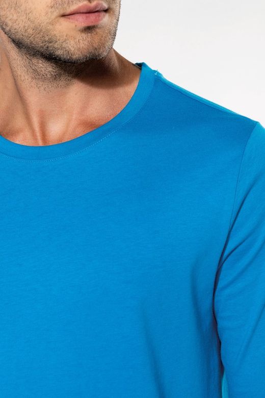 RONNDES HALS-T-SHIRT MIT LANGEM ÄRMEL