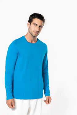 RONNDES HALS-T-SHIRT MIT LANGEM ÄRMEL
