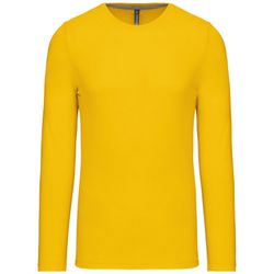 RONNDES HALS-T-SHIRT MIT LANGEM ÄRMEL