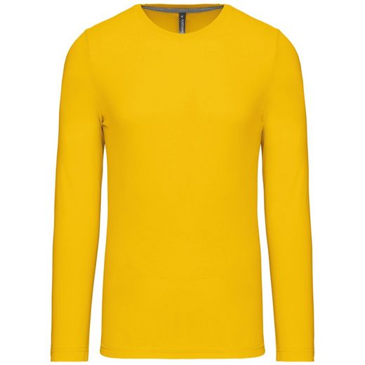 RONNDES HALS-T-SHIRT MIT LANGEM ÄRMEL