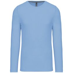RONNDES HALS-T-SHIRT MIT LANGEM ÄRMEL