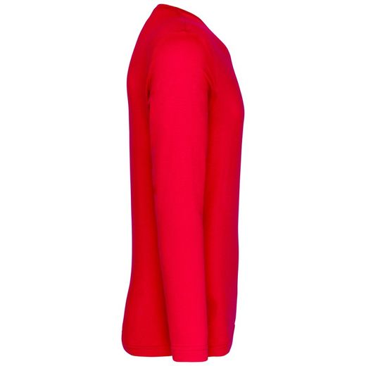 RONNDES HALS-T-SHIRT MIT LANGEM ÄRMEL