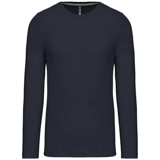 RONNDES HALS-T-SHIRT MIT LANGEM ÄRMEL