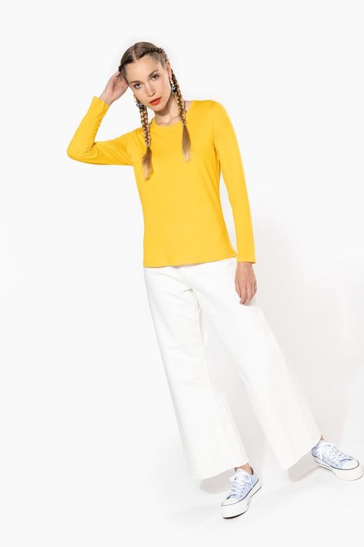 T-SHIRT GIROCOLLO MANICA LUNGA DONNA