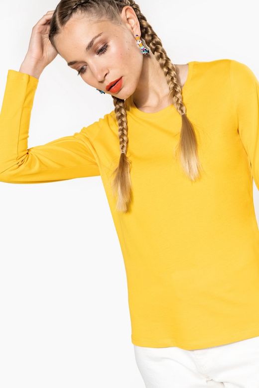 T-SHIRT GIROCOLLO MANICA LUNGA DONNA