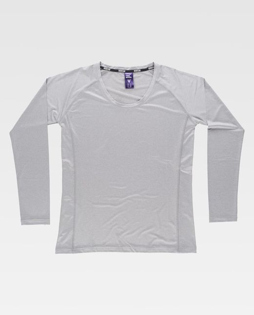 Camiseta de mujer con manga larga Color Gris Claro