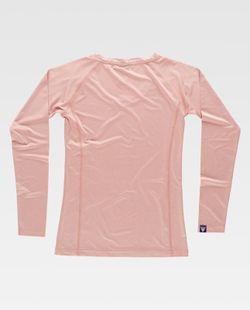 Camiseta de mujer con manga larga Color Melocotón