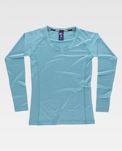 Camiseta de mujer con manga larga Color Turquesa