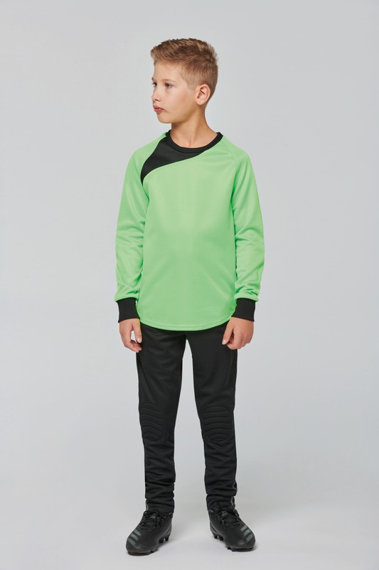 Camiseta de portero de fútbol para niños, camiseta de manga larga con  cuello en V, uniforme de entrenamiento de fútbol, camiseta deportiva
