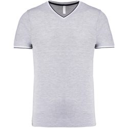 Herren P-Strick-T-Shirt mit V-Ausschnitt